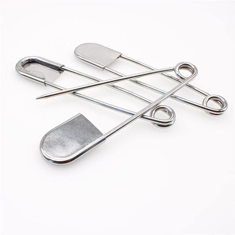 Sicherheitsnadeln, Sicherheitsnadeln, groß, 12,7 cm, zusätzliche Nadeln, Edelstahlverschluss for Schals, Decken, Röcke, Kilts, Strickstoffe, Bastelarbeiten, Stück