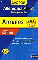 ANNAL 09 ABC SUJ COR ALLEMAND 2091875430 Book Cover