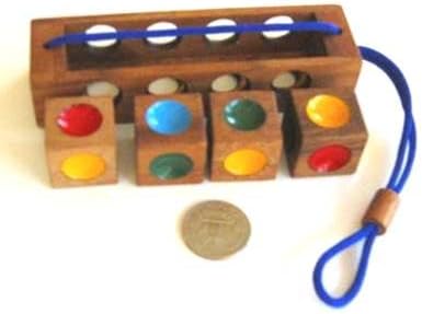Crazy Four Brain Teaser Wooden Puzzle