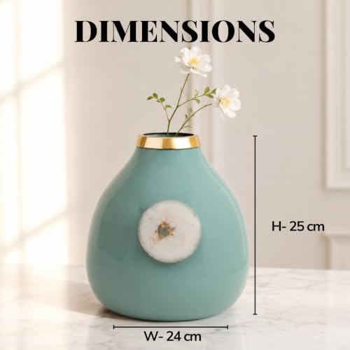 Image of Urban Born Vases For Living Room Corner |Big Vases For Elegant Home Decoration |Home Decor Flower Vase Iron |Fresh or artificial Metal Flower Vase Stand For Dining Table, Bedroom, Office, Wedding Gift