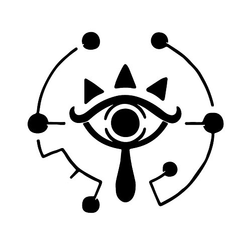 Bargain Max Decals Zelda Eye Geometry Decal Notebook Car Laptop 5.5