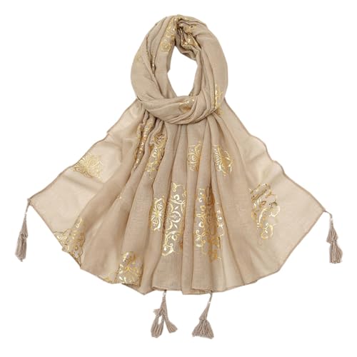 Elegant Fringe Scarf Lightweight Sun Wrap Shawl for Women Beach Cover-Up3