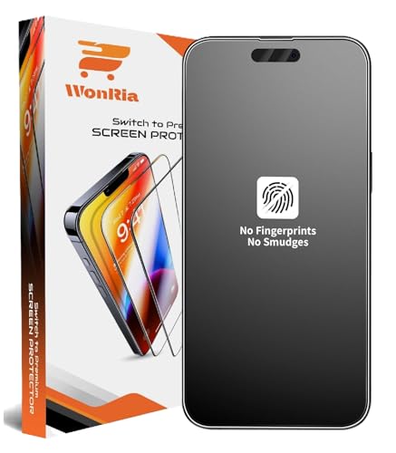 Image of WonRia Pack 1- Matte Screen Guard Protector Compatible with iPhone 17 Air 5G Matte Tempered Glass Edge to Edge [Dynamic island Cut] [Shinning Border] - installation kit