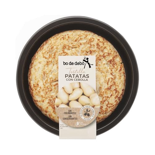 Tortilla fresca de patatas con cebolla sin gluten sin lactosa BO DE DEBÓ 4x335 g