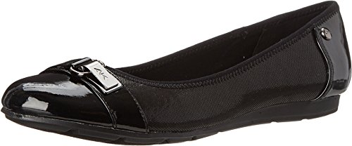 Ballerines Anne Klein Sport Able femme noir chaussure plate tissu 7.5M