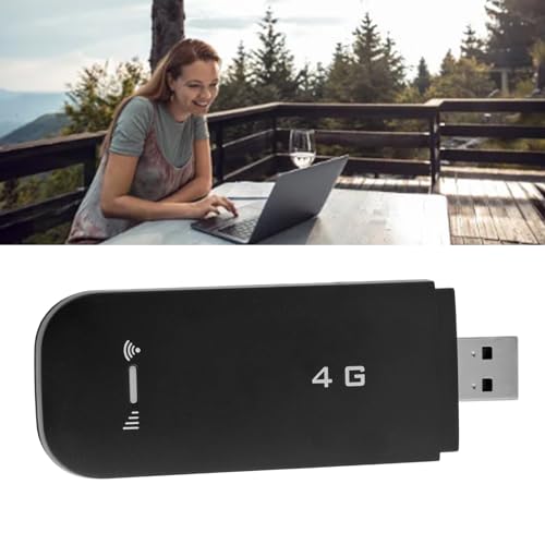 Image of Generic 4G LTE USB Portable WiFi Router, Support 10 Devices WPA WPA2 WiFi Encryption, with SIM Card Slot for Cell Phones Tablets Laptops Computers Smart TVs (Black)