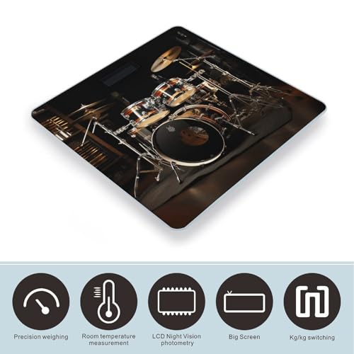 Báscula digital de baño con plataforma de vidrio templado miniatura 3
