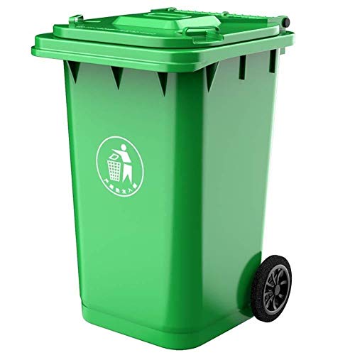 OOMMJU Perder el Cubo de basura cubo de la basura contenedor de basura de plástico de cocina Cubo de basura Inicio Wheelie Bin Bin plástico Reciclaje de Residuos Cubos de basura al aire libre con la t