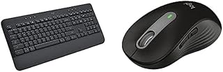 Logitech Signature K650 Comfort Full-Size Wireless Keyboard and Logitech Signature M650 Wireless Mouse - Graphite