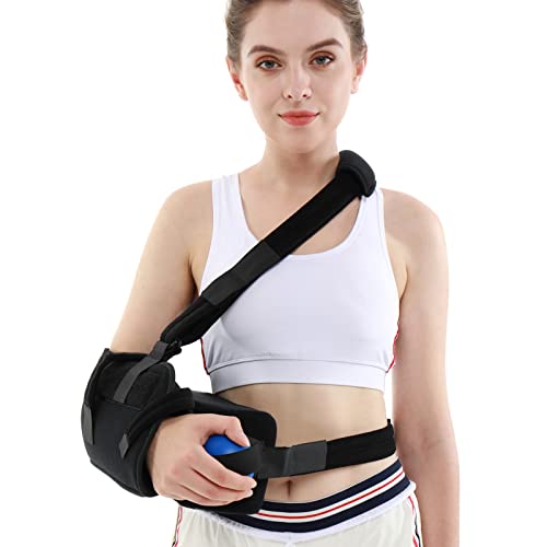 TANDCF Shoulder Abduction Sling with Pillow & Exercise Ball ,Injury Support - Shoulder Arm Immobilizer for Rotator Cuff, Surgery, Dislocated, Sublexion, Broken Arm