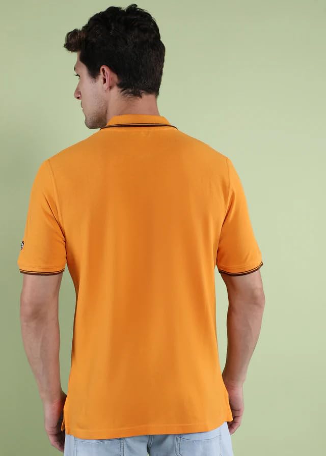 Image of Men's Polo T-Shirt | Stand Alone | 100% Organic Cotton Polo Shirt | Side Slit | Anti-Pilling Biowash Fabric | Half Sleeve | Regular Fit | Premium Casual Wear