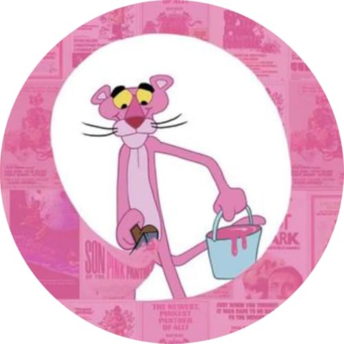 Uma mordida rosa para momentos inesquecíveis, bolachas comestíveis da pantera rosa