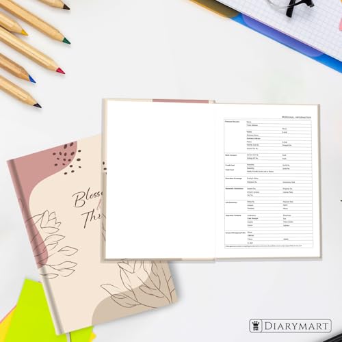 Image of Hard Bound Notebook for Girls & Women | A5 Ruled Journal | 192 Pages | 80 GSM Premium Paper | Designer Laminated Cover | Ribbon Bookmark | Notebook for School, College, Office, Journaling & Note Taking (DM4006)