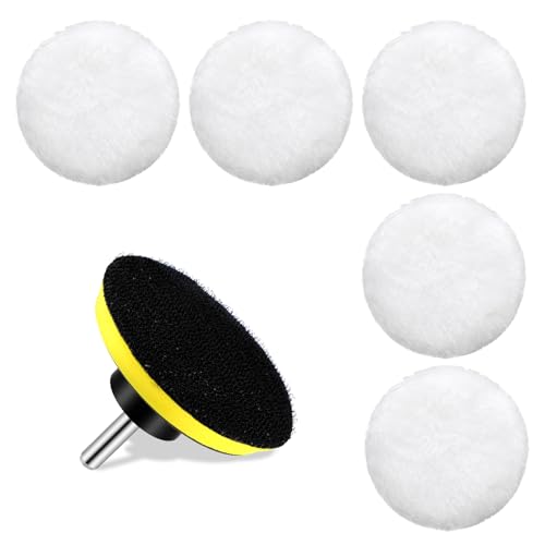 7-Pc Wool Buffing Pad Kit with M10 Adapter