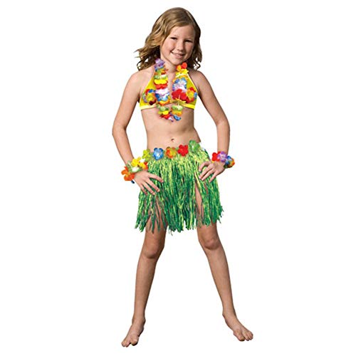 Kaku Fancy Dresses Hawaiian Girl Costume, Flower Hawaiian Costume for