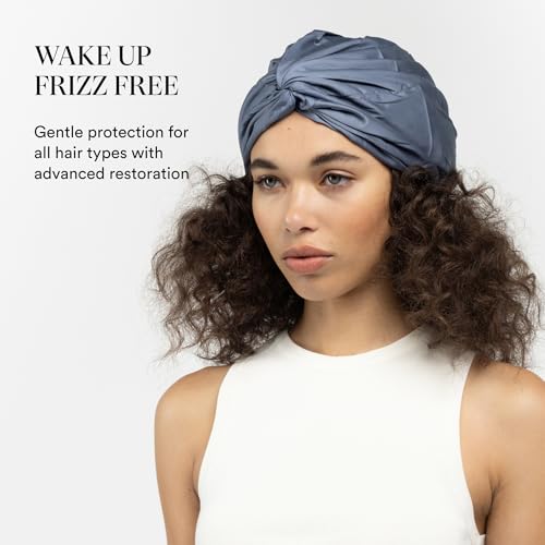 Image of Essentials by Clementine Organic Mulberry Silk Sleep Turban & Bonnet | Silver Ion & Organic Bamboo Silk Lining