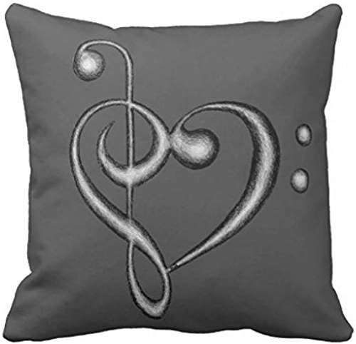 Treble Bass Clef Music Note Heart Design Ra2b8addbc6d44721917902dcacb7ec54 I5f0b 8byvr Pillow Case