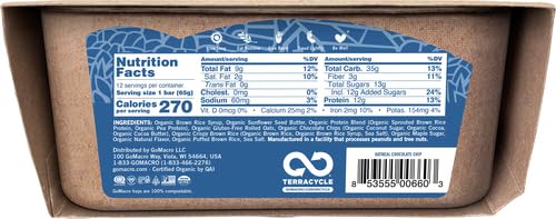 Image of Gomacro, Nutrition Bar Oatmeal Chocolate Chip Organic 12 Count, 2.3 Ounce (Pack of 2)