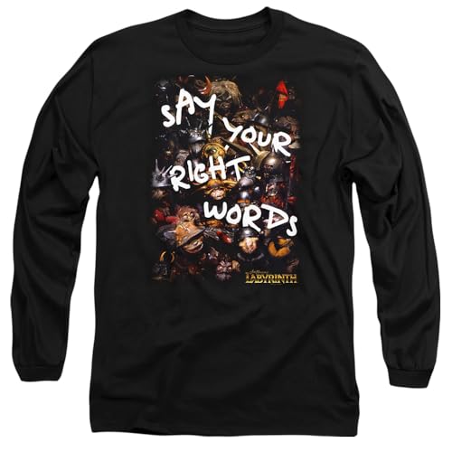 Labyrinth Right Words t-shirt manches longues pour vos sorties décontractées