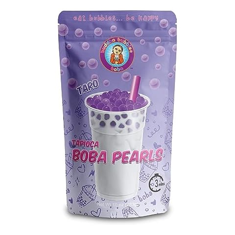 TARO Boba Tea Real Tapioca Pearls Ready in 3 Minutes by Buddha Bubbles Boba Cover