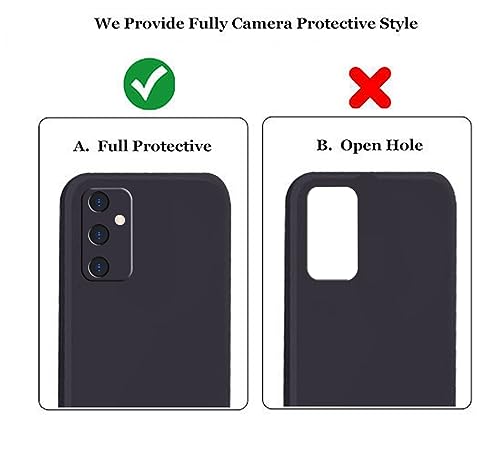 Image of A rtistque Liquid Silicone Back Cover Case for Samsung Galaxy A15 5G Shockproof TPU Soft Flexible with Camera Protection | Samsung A15 Back Cover - Black