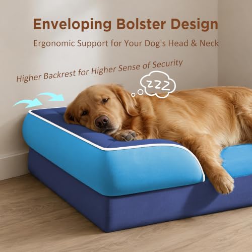 Comfort Expression Orthopedic Dog Beds for Large Sized Dog with Bolster — view 3