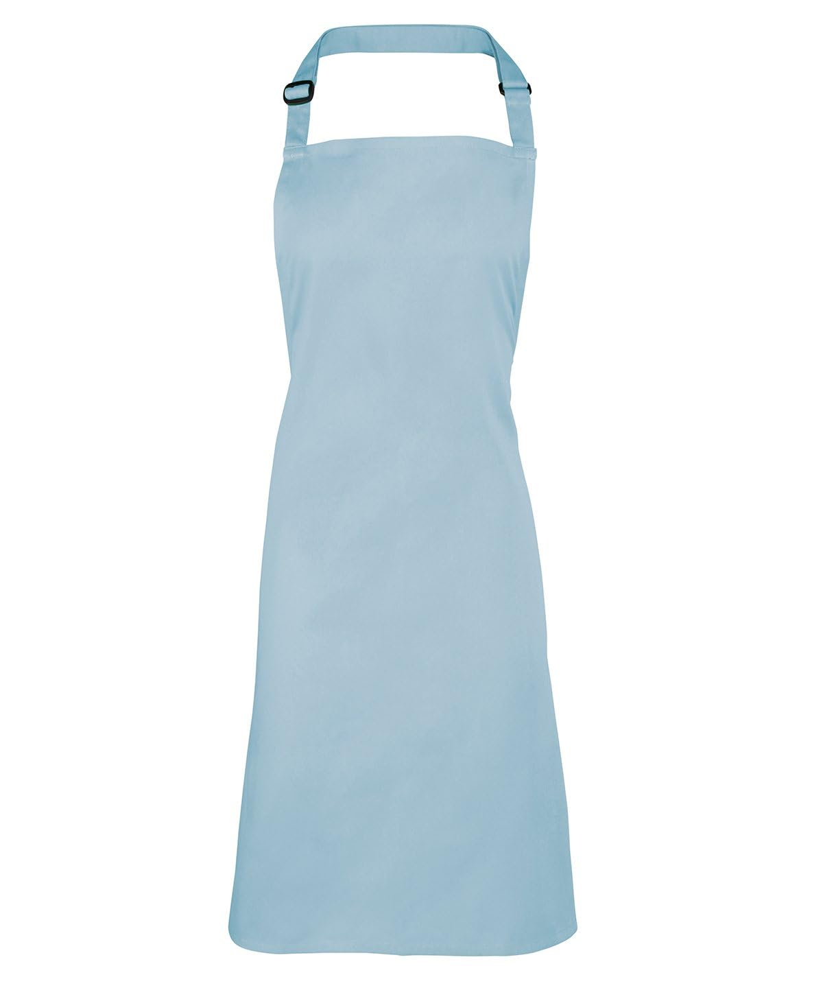 Workwear World Spectrum Collection Adjustable Halter Neck Kitchen Hospitality Catering Bar Service Bib Apron (Light Blue)