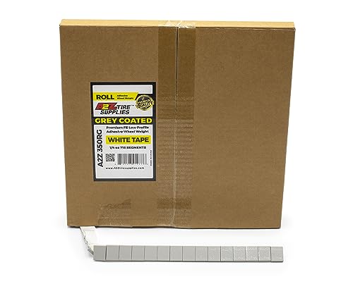 A2Z Tire Supplies 0.25 Oz Gray Adhesive Wheel Weights（715pcs,11 LBS）,1/4 Oz Stick on Wheel Weights for Cars, Trucks, SUVs, Motorcycles, Low Profile White Tape - Thumbnail 5