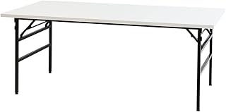 【法人専用】 LOOKIT 作業台 幅1800×奥行900mm ワークテーブル 折りたたみ式 完成品 軽量 耐荷重200kg ホワイト OTS-1890