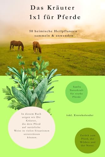 Das Kräuter 1x1 für Pferde – 50 heimische Heilpflanzen sammeln und anwenden: Heilkräuter, Hausmittel & Pflanzenwissen zur natürlichen Unterstützung von Gesundheit, Vitalität und Wohlbefinden Das Kräuter 1x1 für Pferde – 50 heimische Heilpflanzen sammeln und anwenden: Heilkräuter, Hausmittel & Pflanzenwissen zur natürlichen Unterstützung von Gesundheit, Vitalität und Wohlbefinden