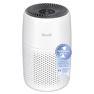LEVOIT Purificateur d'Air Chambre, Filtration Efficace contre Allergies et Odeurs, Silencieux, avec Éponge d'Aromathérapie, 7W Économie d'Énergie, 3 Vitesses, Air Purifier HEPA pour Maison Bureau
