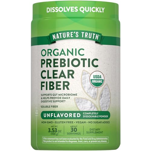 Natures Truth Prebiotic Fiber Powder Supplement | 3.53 Oz