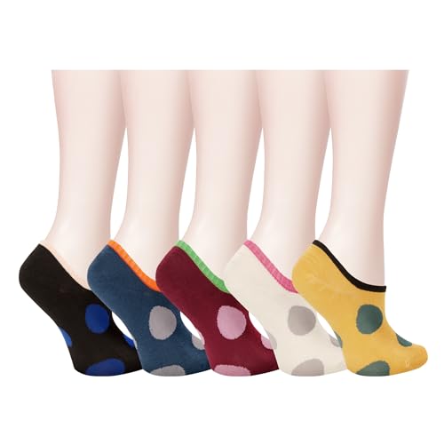 Image of Benefeet Sox Cute No Show Socks for Women Low Cut Socks for Girls Liner Invisible Socks Cotton Flat Boat Loafer Socks