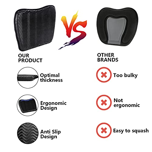 Yxgood Anti Slip Kayak Seat Cushion, Kayak Seat Pad, Kayak Waterproof Gel Pad For Kayak, Inflatable Kayak, Canoe, Boat #TOP3