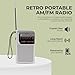 Coby Portable AM/FM Radio – Retro Battery Operated Pocket Radio with Powerful Speakers, Long 800-Hour Battery, Clear Reception, Emergency & Travel Transistor Device for Home or Outdoors