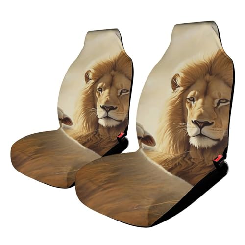 Housse de siège voiture lion mouton confortable pour un habitacle unique