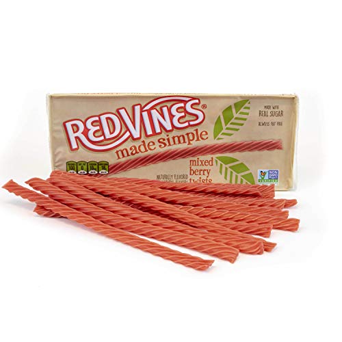 Red Vines Made Simple Licorice, Mixed Berry Flavored Twists, 4oz Tray (12 Pack), Soft & Chewy Candy, Assorted (50204) - image 3