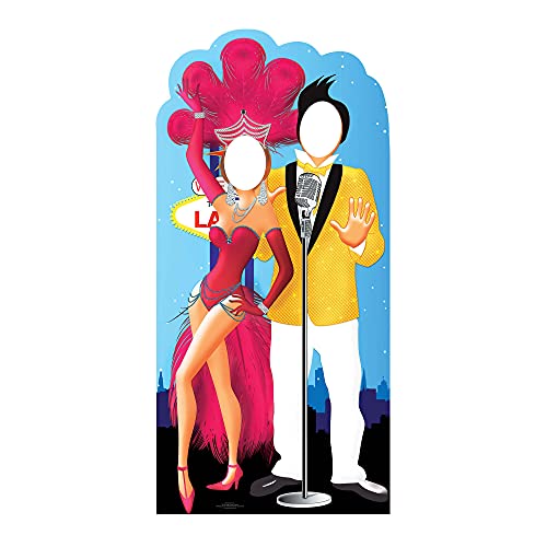 Figurine géante passe-tête couple Las Vegas pour immortaliser vos éclats de rire en famille