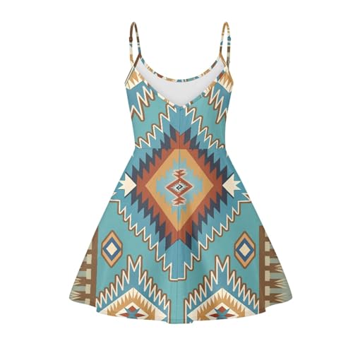 Image of Biyejit Women Casual Loose Dress Strap Long Summer Beach Swing Dress