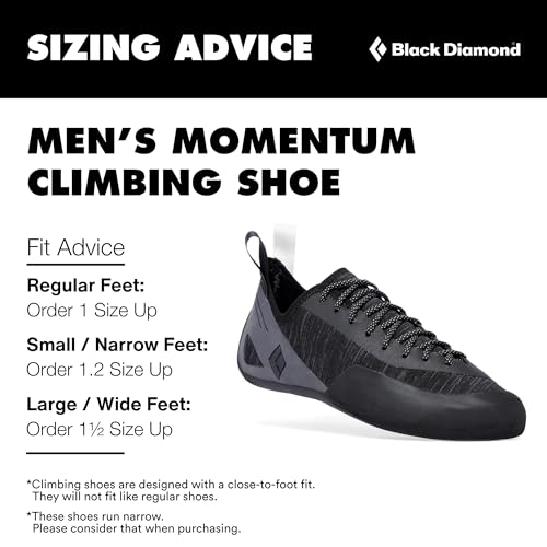 Image of BLACK DIAMOND Men's Momentum Lace or Strap Rock Climbing Shoes, Gym /Outdoor