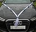 Produktbild Hochzeitskränze Braut Paar Rose Deko Dekoration Autoschmuck Hochzeit Car Auto Wedding Deko Girlande PKW ®Auto-schmuck (Blau)