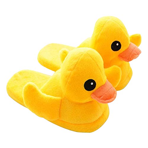 Cute Rubber Duck Winter Warm Slippers Plush Slippers2