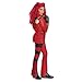 Descendants Red Deluxe Costume, Official Disney Descendants The Rise of Red Costume Jumpsuit, Wig not Included, Child Size (7-8)