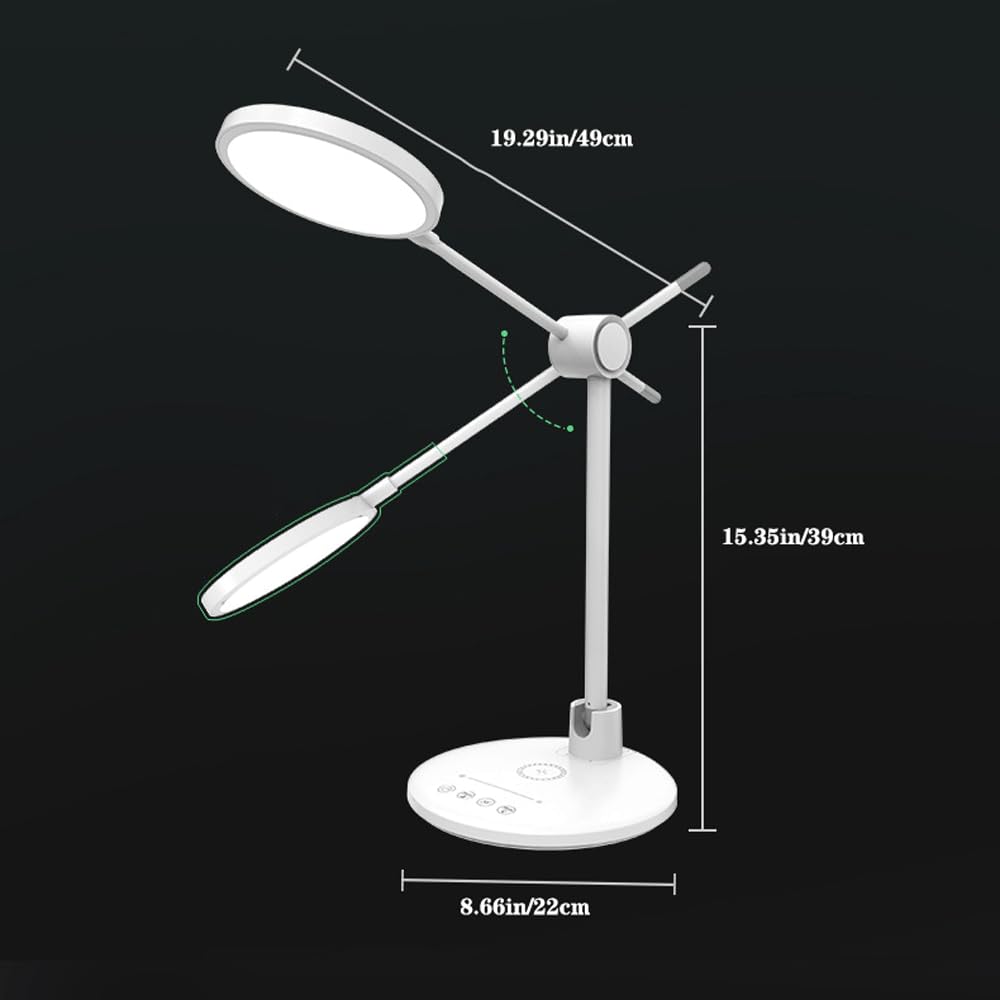 Soffidoccia con Proteziper Gli Occhi, Spettro Completo,Da da Scrivania Wireless Ricaricabile Pieghevole per Bambini,Da da Scrivania per Camera da Letto, Letto, Scrivania,Da da Tavolo, Illuminazidecora