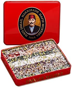 Hafiz Mustafa 1864 Istanbul, Turkish Delight, Dessert Snacks, Pistachio, Hazelnut, Walnut, Fig, Orange, Pomegranate, Kiwi, Honey, Milk - Turkish Sweets Tray Gift Ideas for Birthday, Christmas