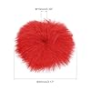 sourcing map Furry Microphone Windscreen 10mm x 55mm Mic Cover Windshield for Indoor Outdoor Microphone Red 5 Pack #1