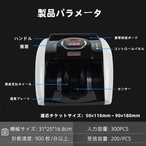 WXQ WXQ卓上型紙幣計数機 の商品画像 2