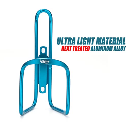 Image of USHAKE Water Bottle Cages, Basic MTB Bike Bicycle Alloy Aluminum Lightweight Water Bottle Holder Cages Brackets(2 Pack- Drilled Holes Required)