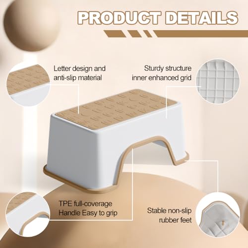 Image of 5 Inch Height Step Stool, 11.8 inch L x 7.5 inch W Toddler Step Stool