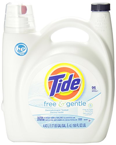 Image of Tide Liquid Laundry Detergent HE, Free & Gentle, 96 Loads